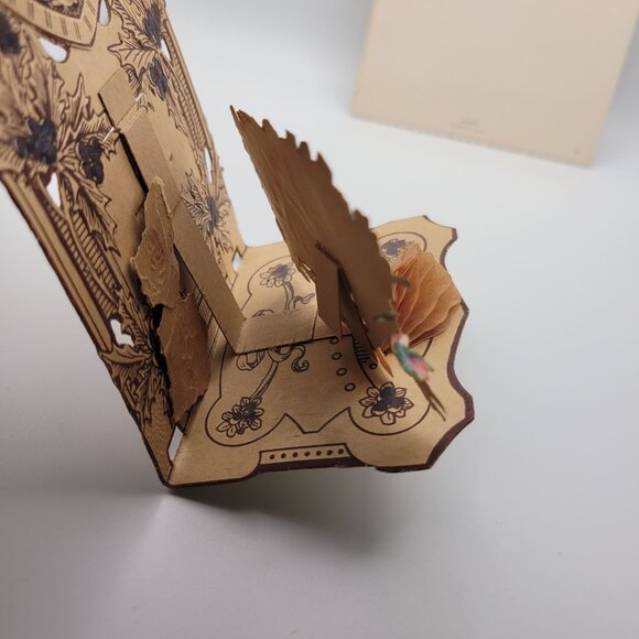 Vintage Pop Up Valentine Christmas Cards Paper Ephemera 3D Designs German USA - Picture 6 of 10